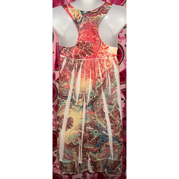 🧡 Y2K Colorful Rhinestone Mini Dress - Picture 6 of 9